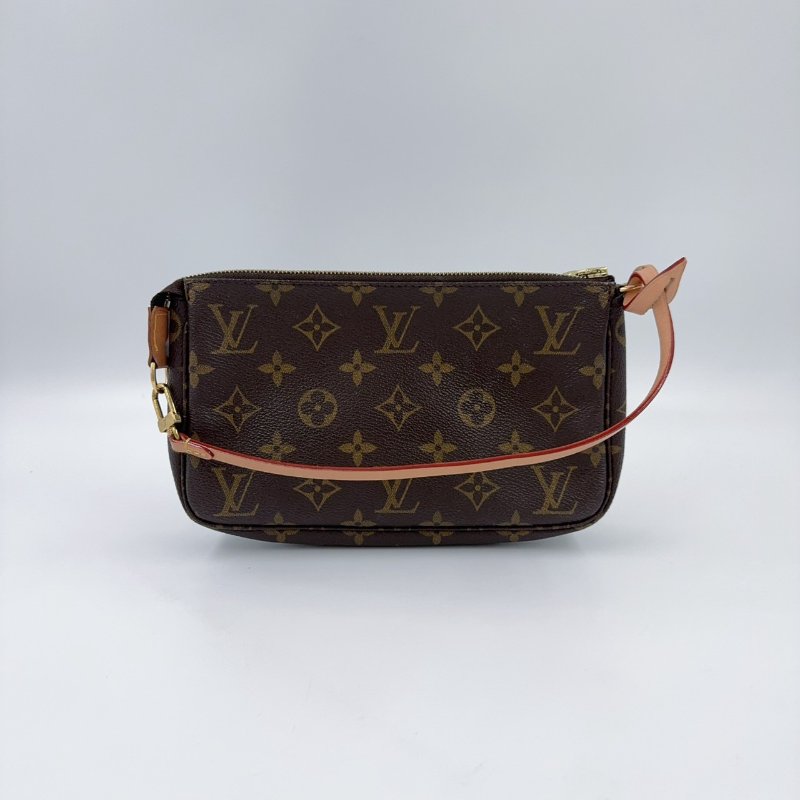 LV原花一字拉鍊大麻將包M40712-0