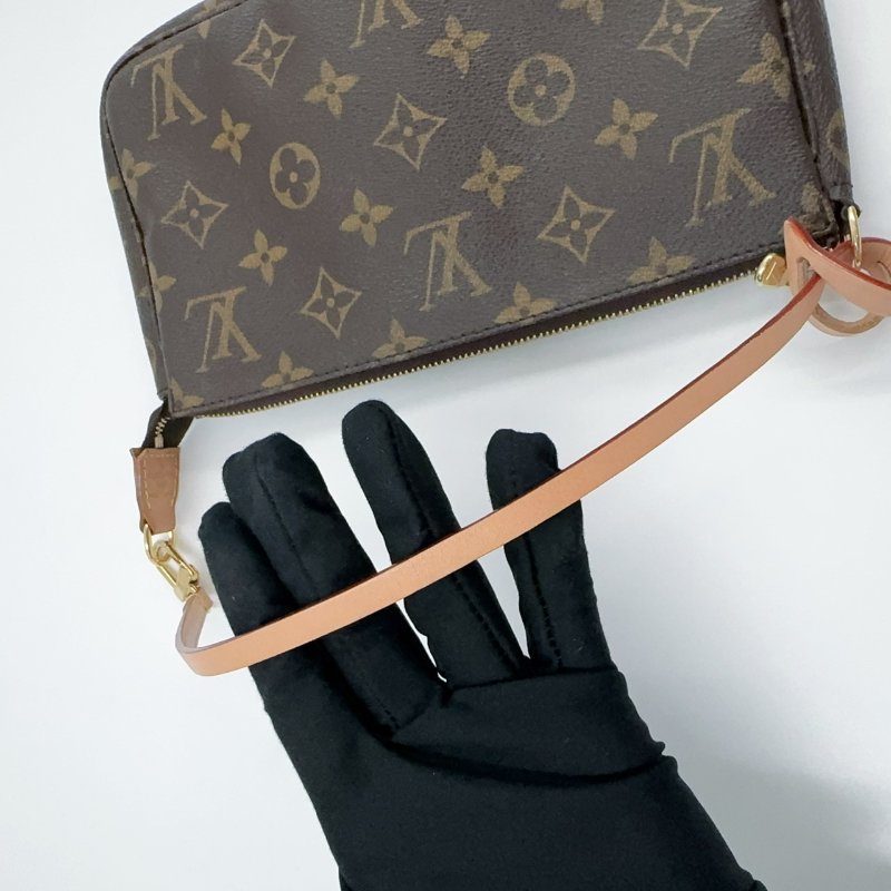 LV原花一字拉鍊大麻將包M40712-5