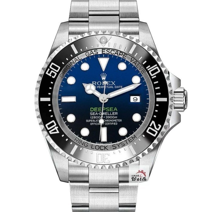 【大眾名錶】 ROLEX 勞力士 116660 DB Deepsea 漸層藍水鬼王 排氦氣閥 已貼膜 大眾名錶G209-0