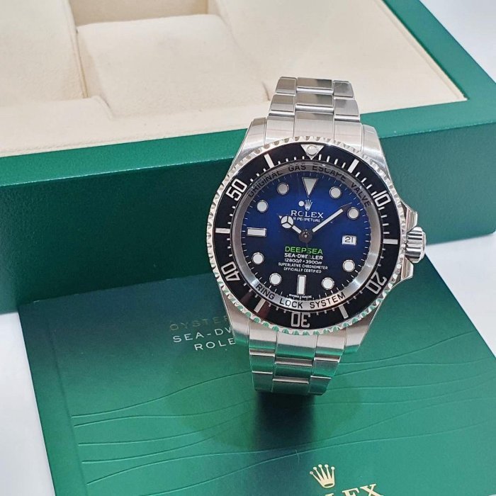 【大眾名錶】 ROLEX 勞力士 116660 DB Deepsea 漸層藍水鬼王 排氦氣閥 已貼膜 大眾名錶G209-1