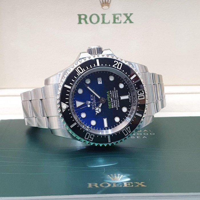 【大眾名錶】 ROLEX 勞力士 116660 DB Deepsea 漸層藍水鬼王 排氦氣閥 已貼膜 大眾名錶G209-2