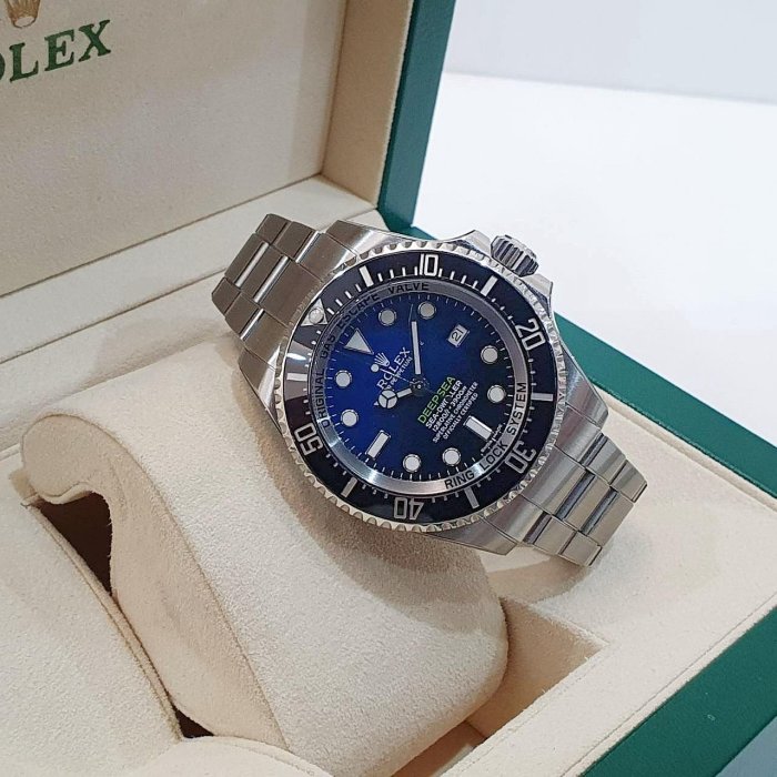 【大眾名錶】 ROLEX 勞力士 116660 DB Deepsea 漸層藍水鬼王 排氦氣閥 已貼膜 大眾名錶G209-4