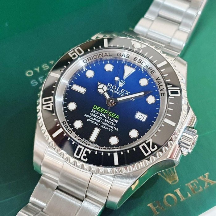 【大眾名錶】 ROLEX 勞力士 116660 DB Deepsea 漸層藍水鬼王 排氦氣閥 已貼膜 大眾名錶G209-8