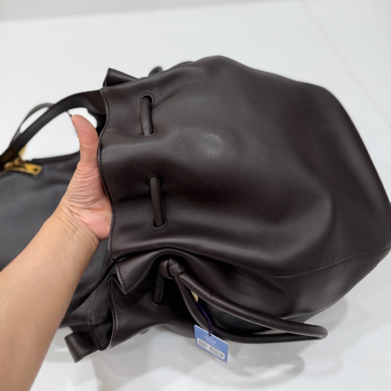 Bottega Veneta BV Beak 大號 全皮 咖啡 水桶包 斜背包 側背包 肩背包 手提包-18