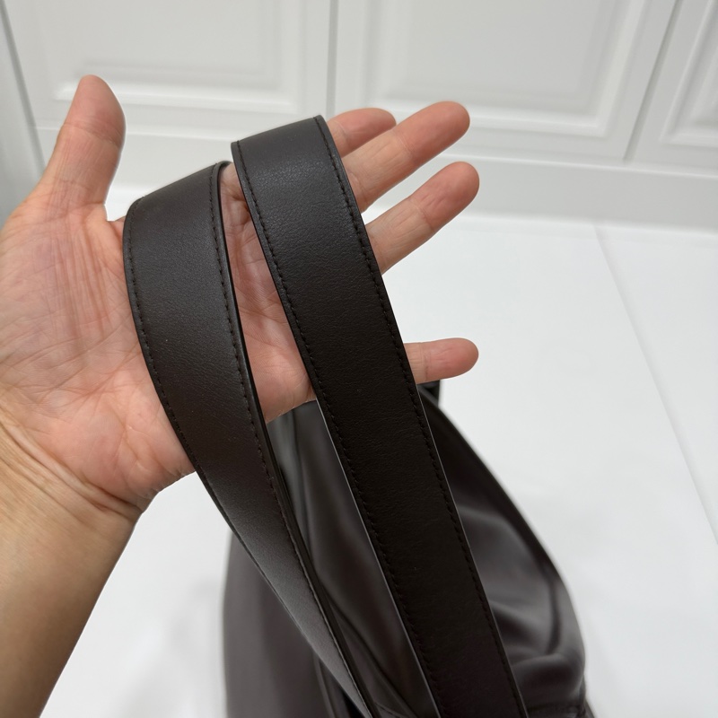 Bottega Veneta BV Beak 大號 全皮 咖啡 水桶包 斜背包 側背包 肩背包 手提包-19