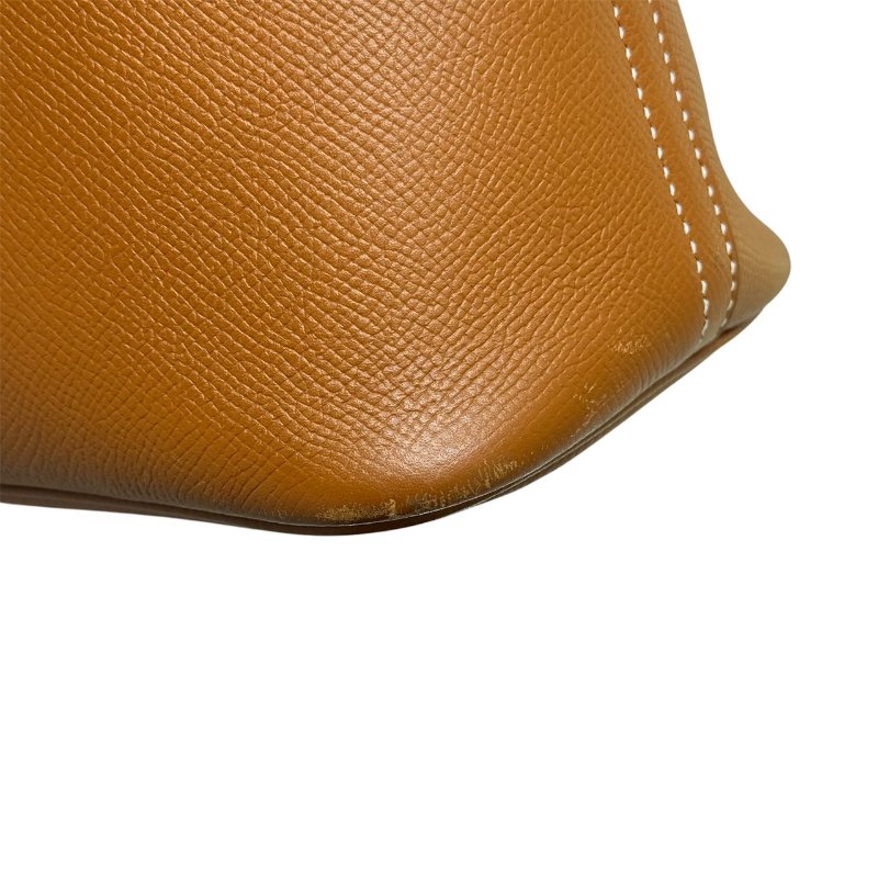 HERMES 愛馬仕 BOLIDE 31 EPSOM皮革 金棕色 銀扣-5