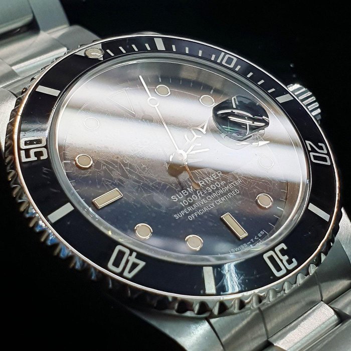 【大眾名錶】ROLEX勞力士 16610 Submariner 潛航者市場罕見 蜘蛛網T25面盤 經典鋁圈 黑水鬼 大眾名錶B051-9