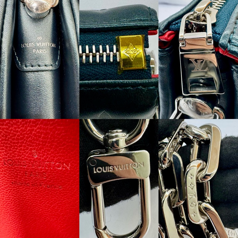 路易威登 LOUIS VUITTON Bubblegram 小羊皮壓紋肩背包 (附2款背袋) Coussin PM M21535 RFID晶片-7