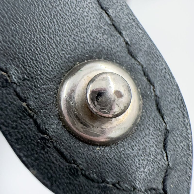 LV原花拼黑牛皮銀釦Christopher MM下蓋式後背包 M43735-17