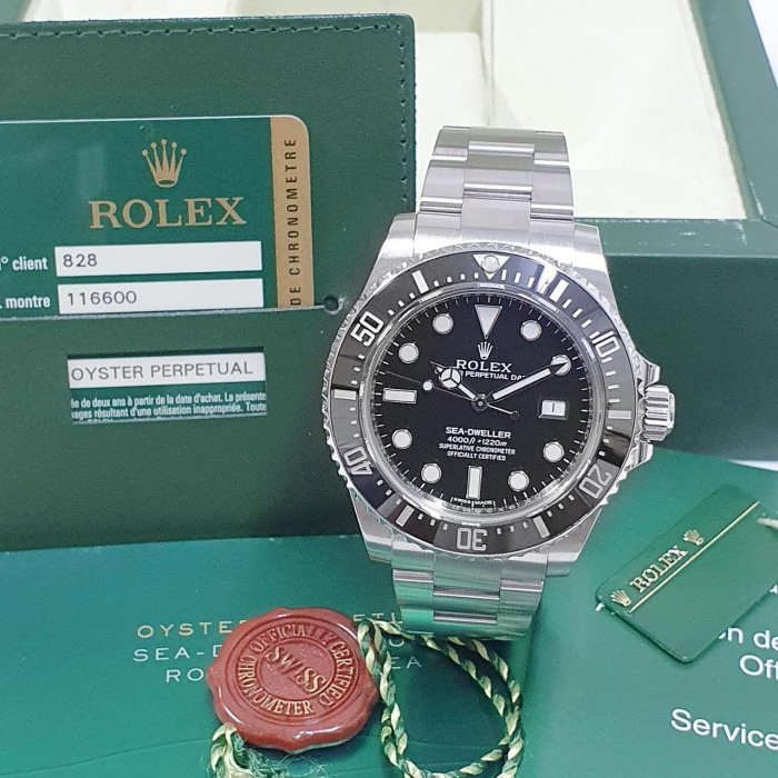 【大眾名錶】ROLEX 勞力士 116600 Sea-Dweller 2014/12全配件 短期數 大眾名錶B779-0