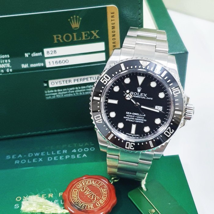 【大眾名錶】ROLEX 勞力士 116600 Sea-Dweller 2015/01全配件 短期數 陶瓷圈海使 大眾名錶L1301-0