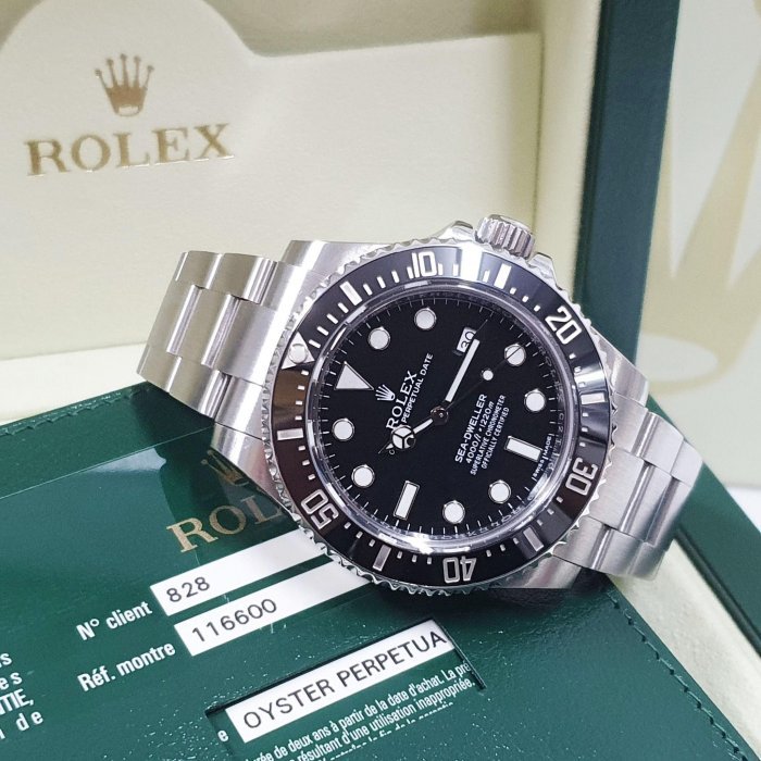 【大眾名錶】ROLEX 勞力士 116600 Sea-Dweller 2015/01全配件 短期數 陶瓷圈海使 大眾名錶L1301-1