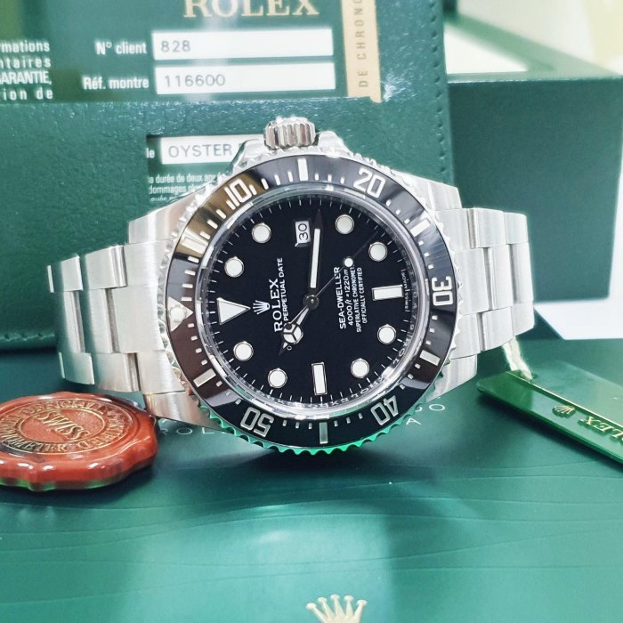 【大眾名錶】ROLEX 勞力士 116600 Sea-Dweller 2015/01全配件 短期數 陶瓷圈海使 大眾名錶L1301-3