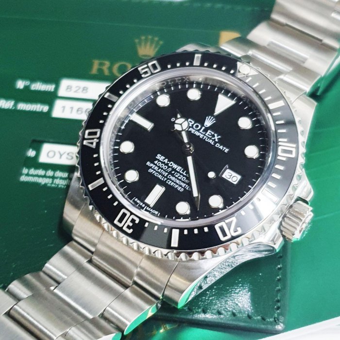 【大眾名錶】ROLEX 勞力士 116600 Sea-Dweller 2015/01全配件 短期數 陶瓷圈海使 大眾名錶L1301-7