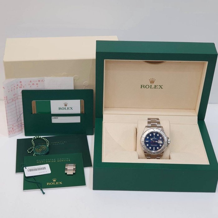 【大眾名錶】 ROLEX勞力士 Yacht-Master 126622 遊艇名仕 藍面紅針 2020 大眾名錶B1207-9