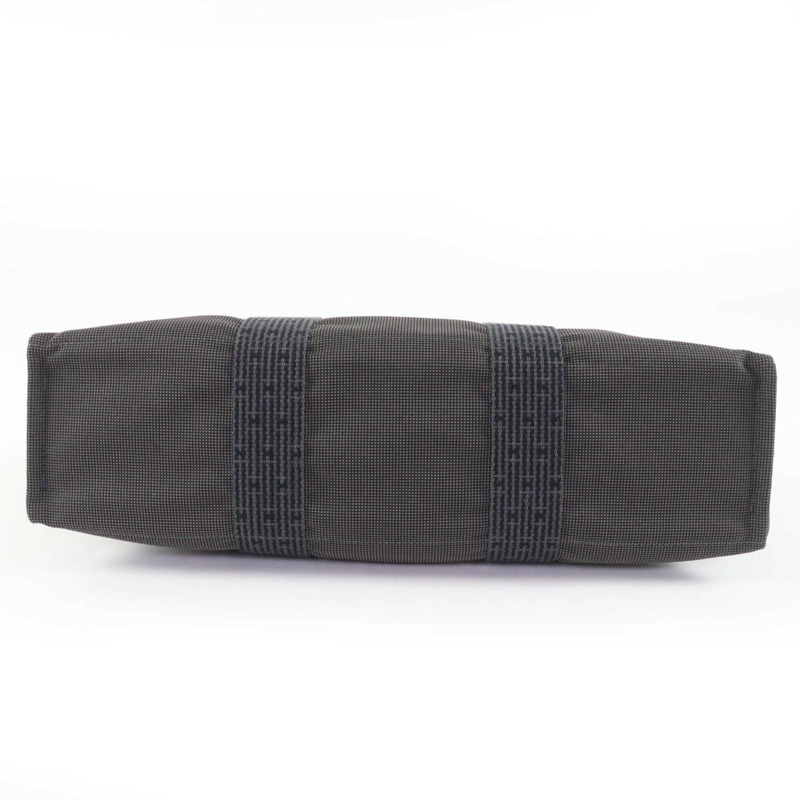 愛馬仕 Herline MM 帆布手提包/手提包,帶掛鎖和鑰匙,灰色,法國製造,女士款。-2