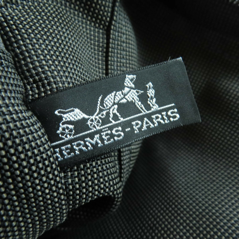 愛馬仕 Herline MM 帆布手提包/手提包,帶掛鎖和鑰匙,灰色,法國製造,女士款。-10