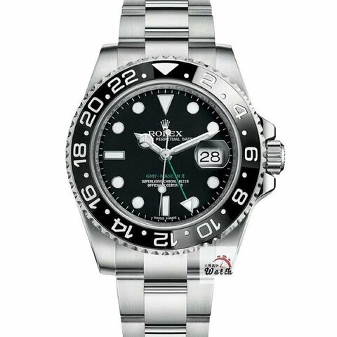 【大眾名錶】ROLEX勞力士 116710LN GMT-Masterll 黑面綠針 2016/02 大眾名錶G205
