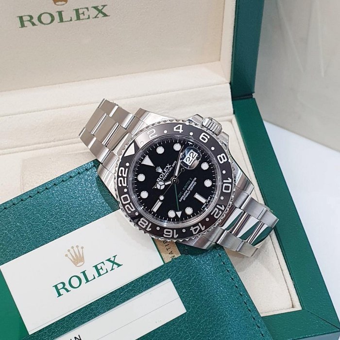 【大眾名錶】ROLEX勞力士 116710LN GMT-Masterll 黑面綠針 2016/02 大眾名錶G205-4