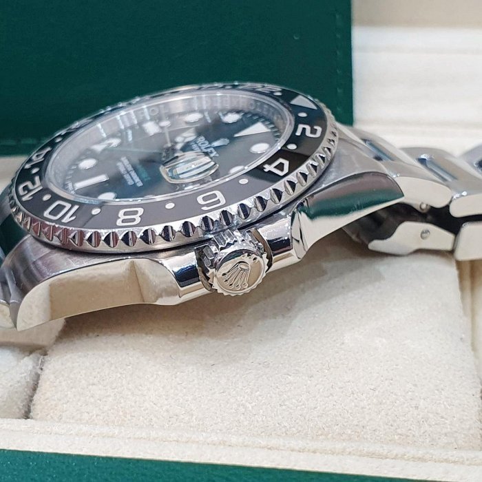 【大眾名錶】ROLEX勞力士 116710LN GMT-Masterll 黑面綠針 2016/02 大眾名錶G205-5