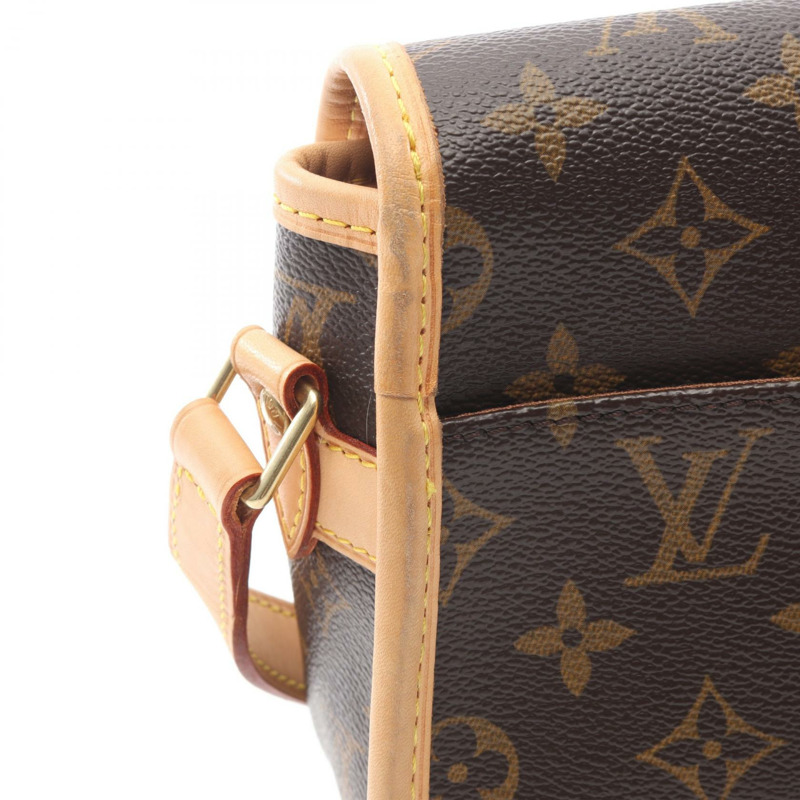 路易威登 Sologne 單肩斜背包 M42250 Monogram 皮革 棕色 二手-5