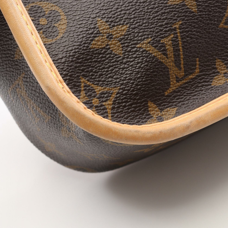 路易威登 Sologne 單肩斜背包 M42250 Monogram 皮革 棕色 二手-8