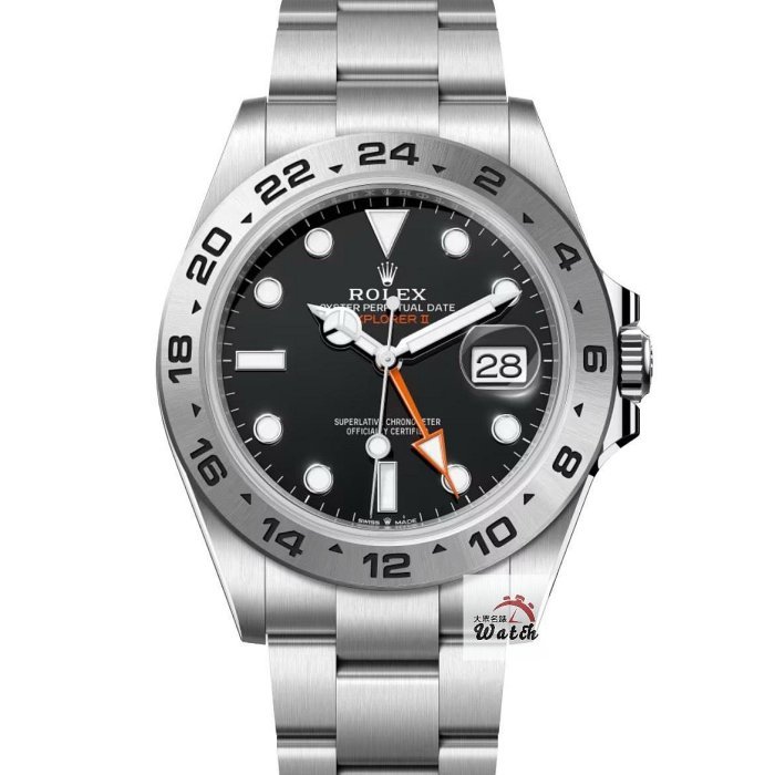 【大眾名錶】 ROLEX勞力士 226570 Explorer ll 新款黑探二 2026年全新品 大眾名錶B1136-0