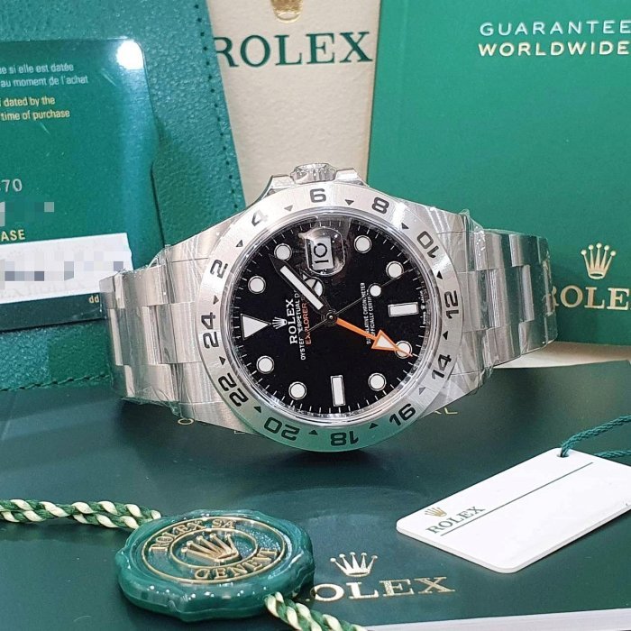 【大眾名錶】 ROLEX勞力士 226570 Explorer ll 新款黑探二 2026年全新品 大眾名錶B1136-2
