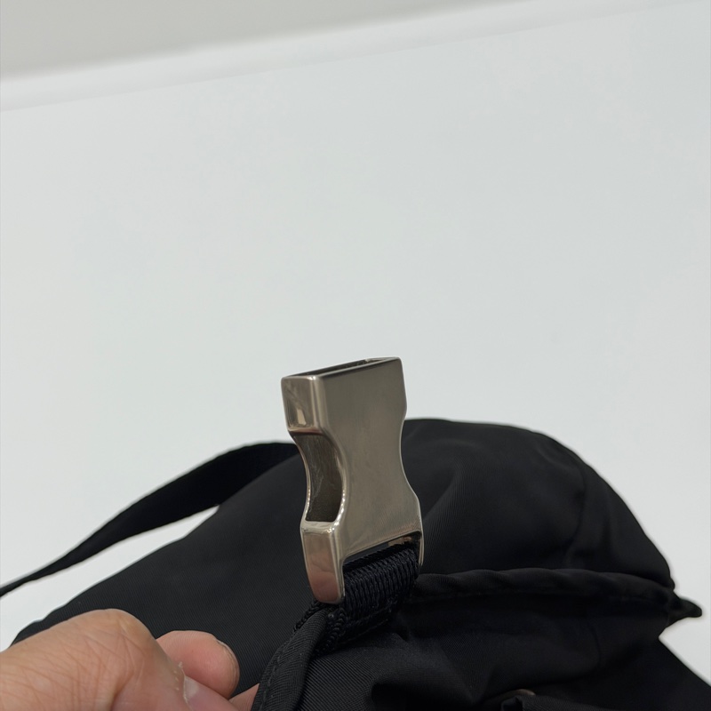 PRADA 尼龍 Rucksack 銀扣 黑色 厚背包 肩背包 手提包-24