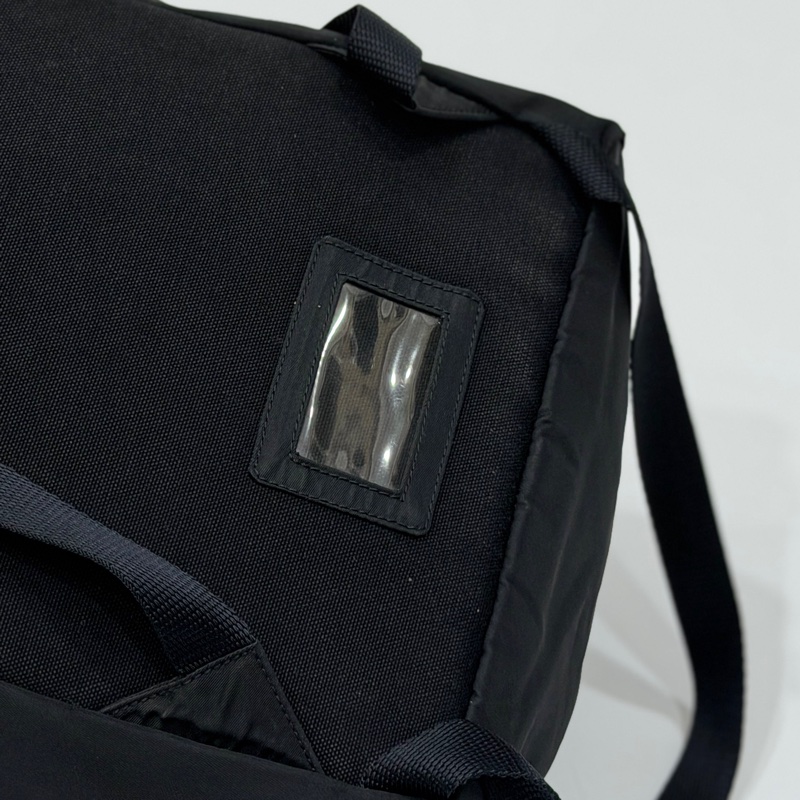 PRADA 尼龍 Rucksack 銀扣 黑色 厚背包 肩背包 手提包-34