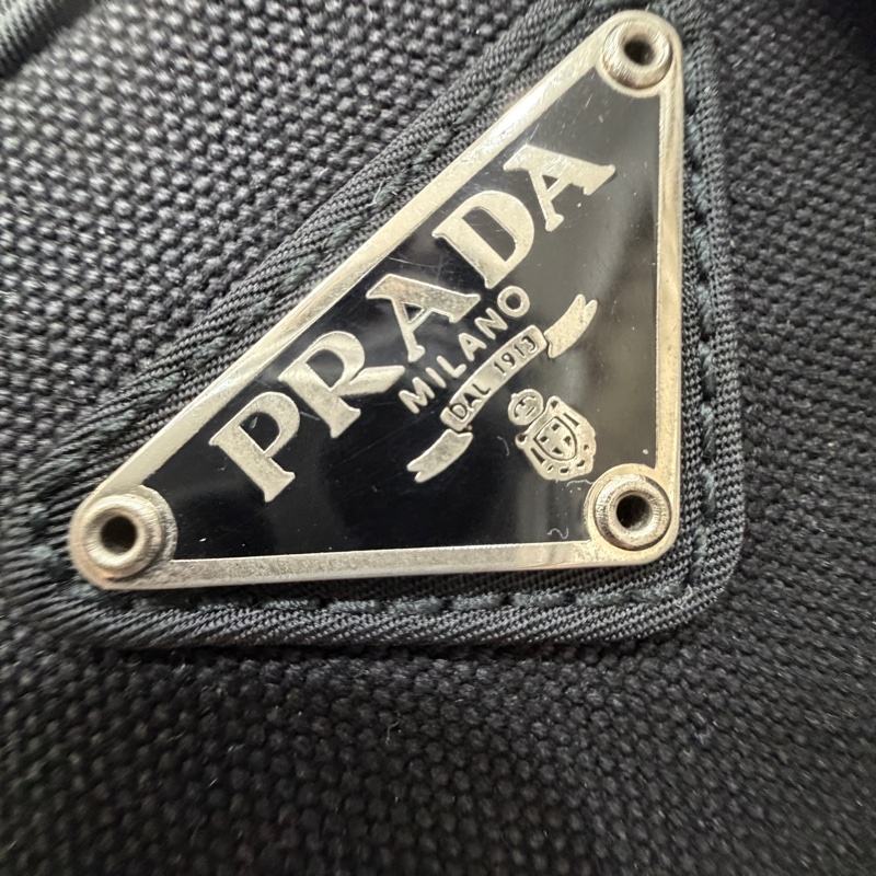 PRADA 尼龍 Rucksack 銀扣 黑色 厚背包 肩背包 手提包-38
