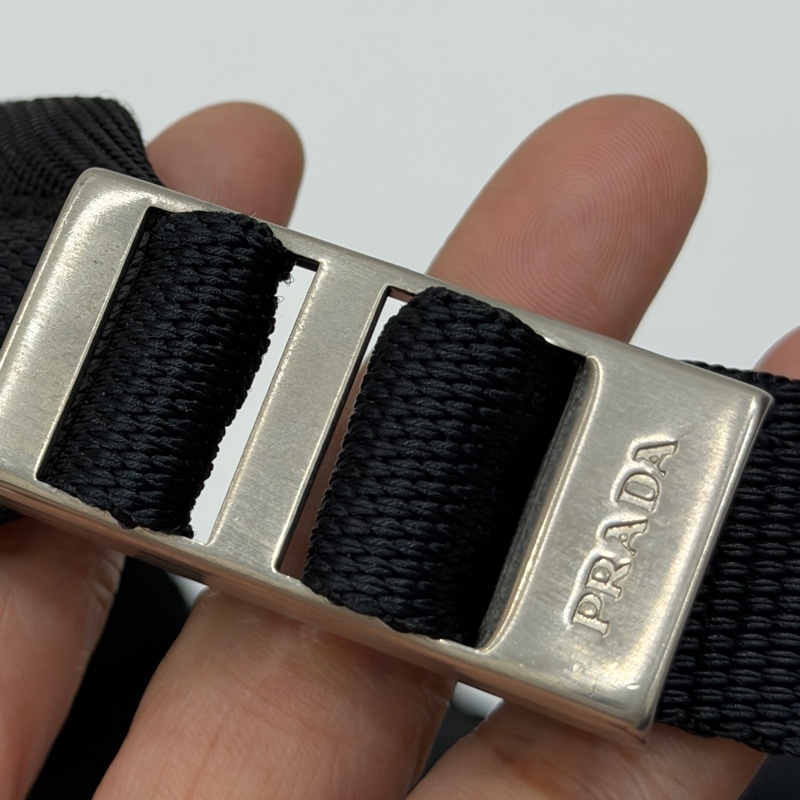 PRADA 尼龍 Rucksack 銀扣 黑色 厚背包 肩背包 手提包-40