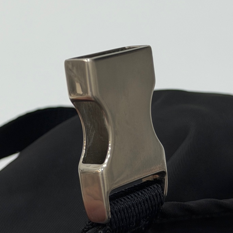 PRADA 尼龍 Rucksack 銀扣 黑色 厚背包 肩背包 手提包-42