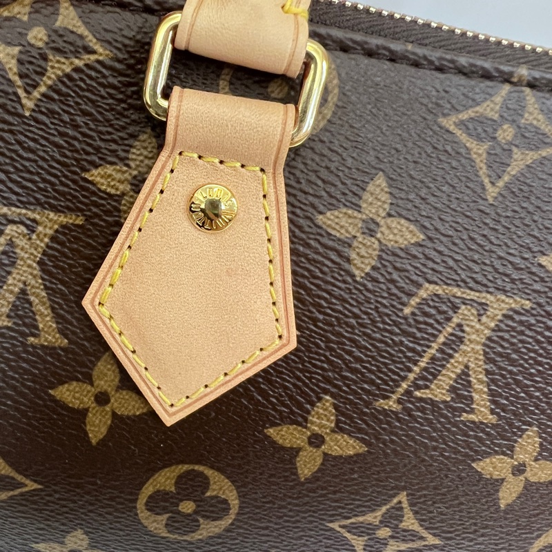 LV 原花金釦Speedy20手提斜背波士頓包-22