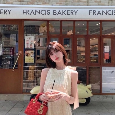 閒置近新❤️Dior迪奧 紅金羊皮金扣 四格戴妃徽章款  尺寸20*17*8