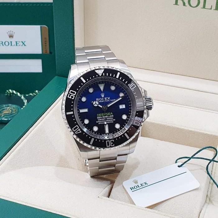 【大眾名錶】ROLEX 勞力士 126660 Deepsea 2019/01全配件 D-blue 漸層藍水鬼王 排氦氣閥 錶徑44mm 大眾名錶G220-1