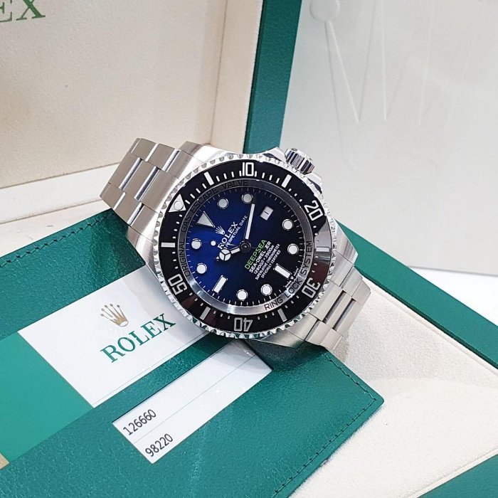 【大眾名錶】ROLEX 勞力士 126660 Deepsea 2019/01全配件 D-blue 漸層藍水鬼王 排氦氣閥 錶徑44mm 大眾名錶G220-2