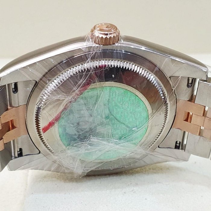【大眾名錶】ROLEX 勞力士 116231 Datejust 蠔式日誌 18K玫瑰半金 全配件 未使用品 粉十鑽紀念面盤 新包台 B1203-5