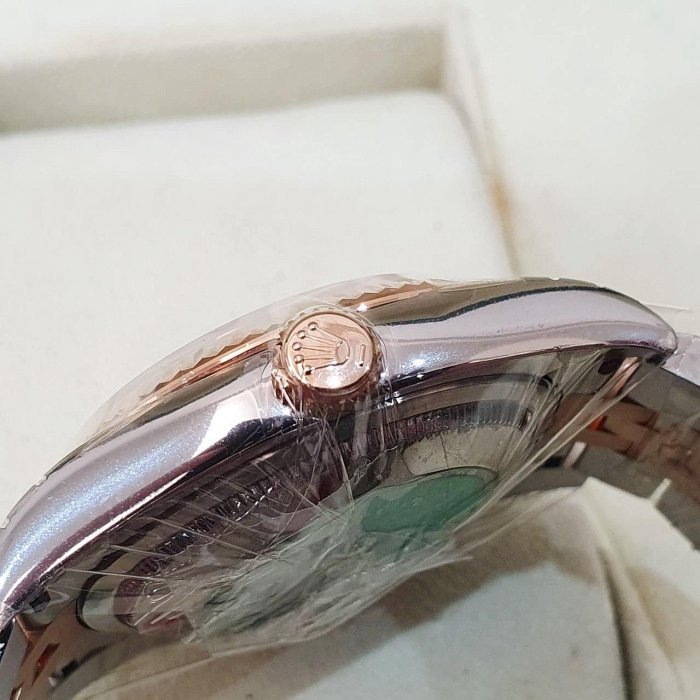 【大眾名錶】ROLEX 勞力士 116231 Datejust 蠔式日誌 18K玫瑰半金 全配件 未使用品 粉十鑽紀念面盤 新包台 B1203-6