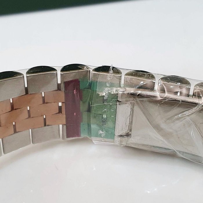 【大眾名錶】ROLEX 勞力士 116231 Datejust 蠔式日誌 18K玫瑰半金 全配件 未使用品 粉十鑽紀念面盤 新包台 B1203-7