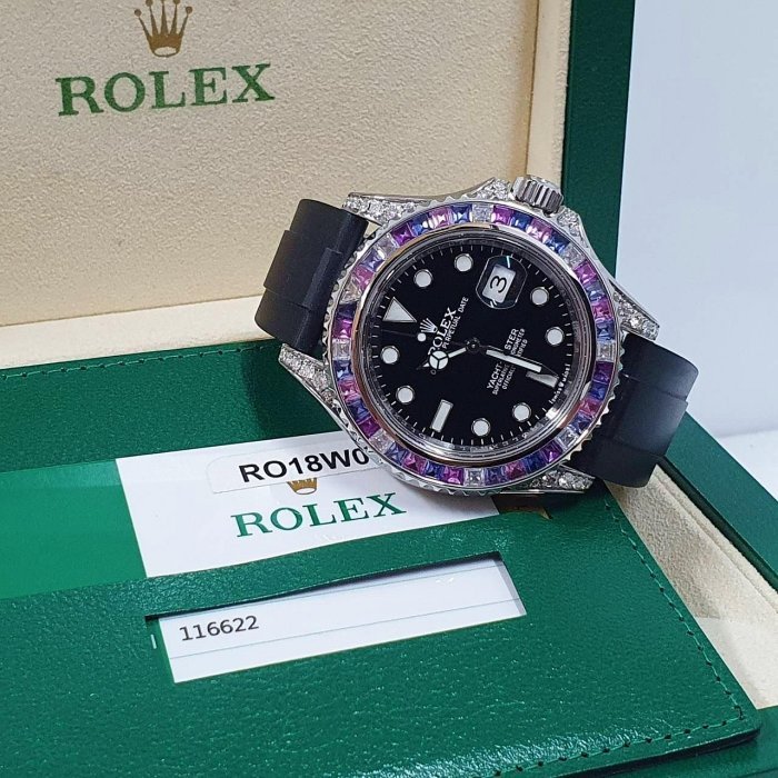 【大眾名錶】 ROLEX 勞力士 116622 Yacht-Master 2017/10 冰川彩寶 大眾名錶B701-2