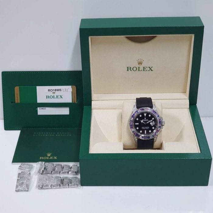 【大眾名錶】 ROLEX 勞力士 116622 Yacht-Master 2017/10 冰川彩寶 大眾名錶B701-8