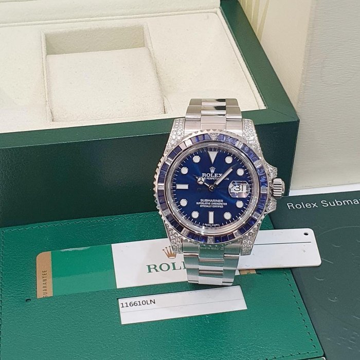 【大眾名錶】ROLEX勞力士 116610LN改116659SABR 渣男 精鑲藍寶石圈/鑽腳 2016/04卡 耀眼奪目 B1218-1