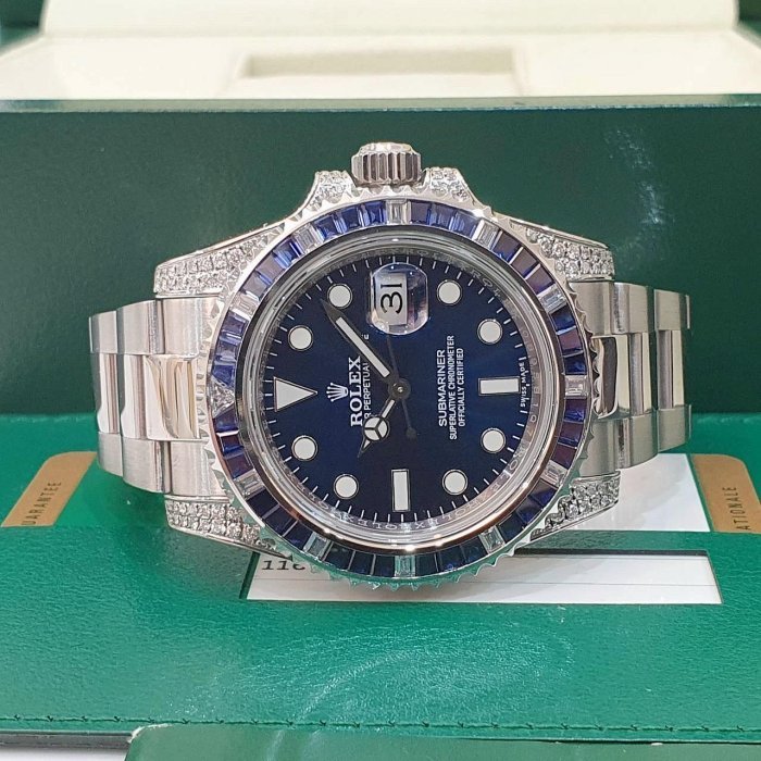 【大眾名錶】ROLEX勞力士 116610LN改116659SABR 渣男 精鑲藍寶石圈/鑽腳 2016/04卡 耀眼奪目 B1218-2