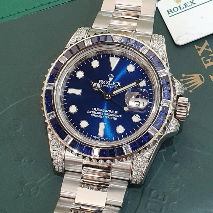 【大眾名錶】ROLEX勞力士 116610LN改116659SABR 渣男 精鑲藍寶石圈/鑽腳 2016/04卡 耀眼奪目 B1218-8