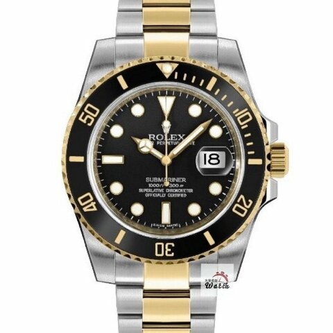 【大眾名錶】 Rolex 勞力士 116613LN Submariner 半金黑水鬼 2013/02台灣AD 熱門停產款 錶徑40mm B1145