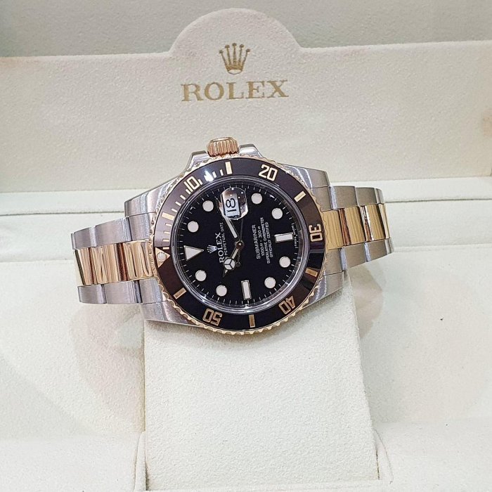 【大眾名錶】 Rolex 勞力士 116613LN Submariner 半金黑水鬼 2013/02台灣AD 熱門停產款 錶徑40mm B1145-3