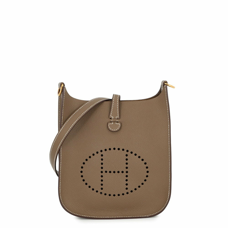 愛馬仕 Evelyne TPM Sellier Etoupe Epsom K 印章女士手提包-0