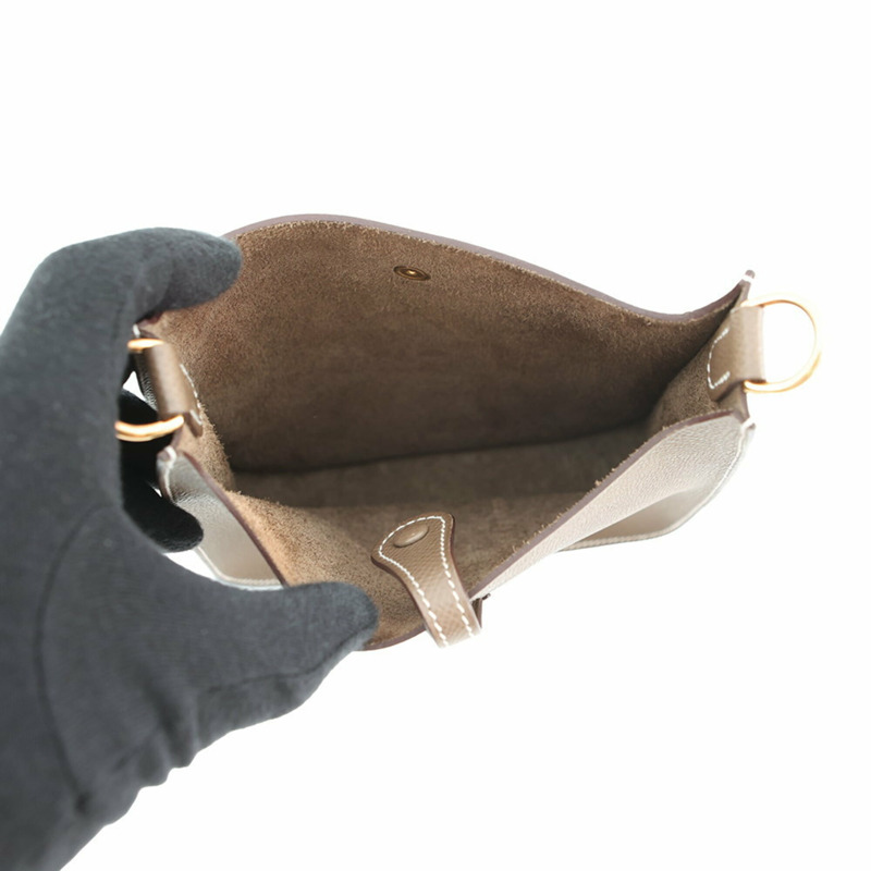 愛馬仕 Evelyne TPM Sellier Etoupe Epsom K 印章女士手提包-4