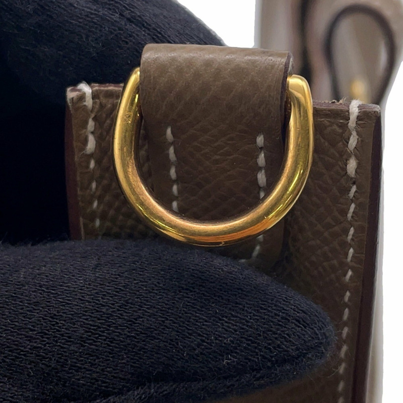 愛馬仕 Evelyne TPM Sellier Etoupe Epsom K 印章女士手提包-8